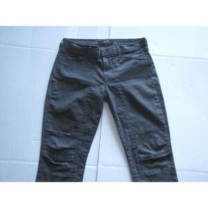 J Brand Ginger Jeans Womens 28 Gray Charcoal Mid Rise Skinny Cargo Pockets 29x26